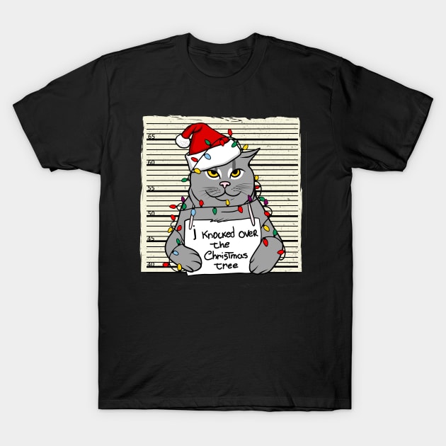 Christmas Cat T-Shirt by OniSide